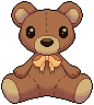 Pixel Teddy (Brown)